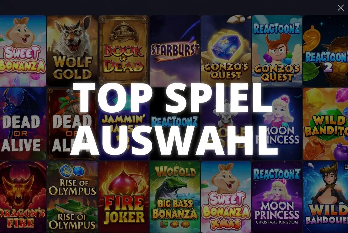 Spielauswahl im Tresor-Überblick